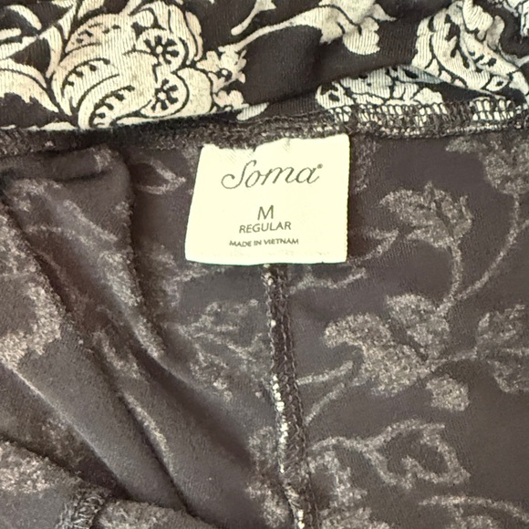 Soma Black & White Floral Pajama Set - Picture 8 of 8